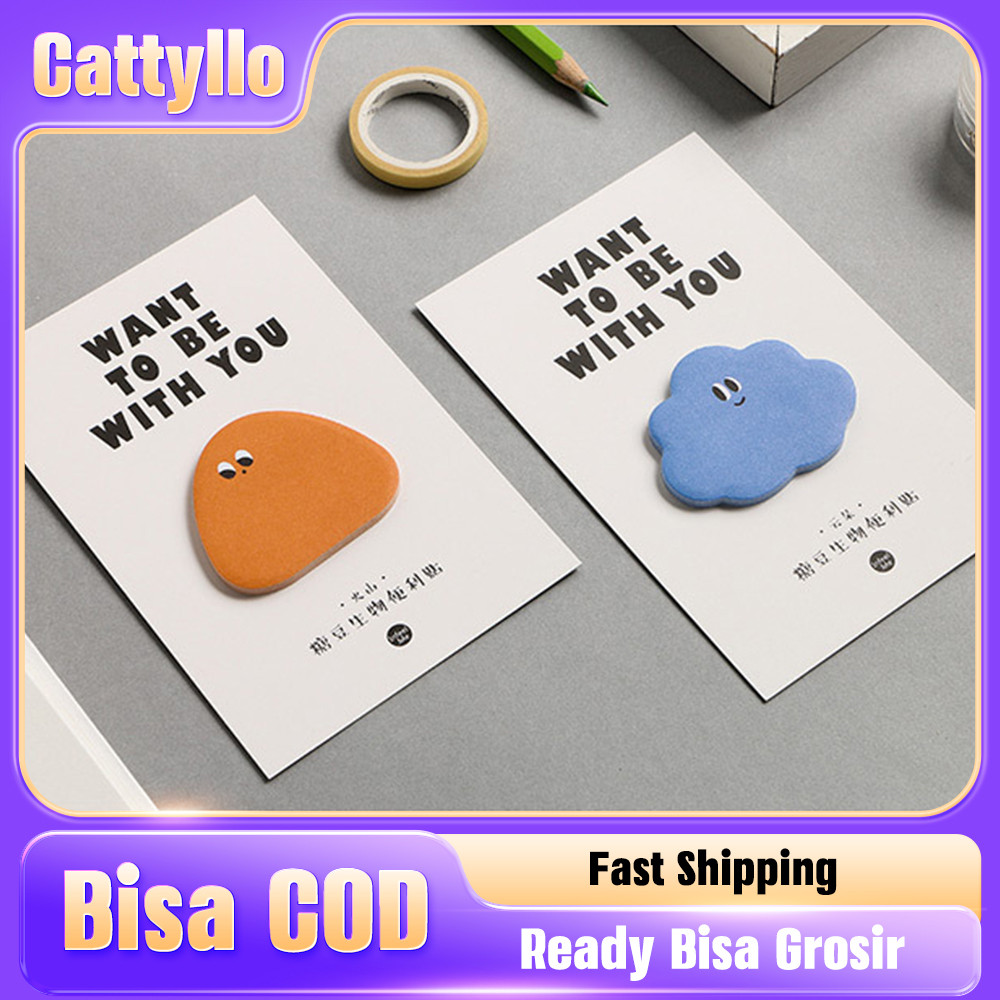 

30 Lembar Sticky Notes Lucu Kertas Lembar Memo Kreatif Label Sticker Bookmark Warna-warni Note Pad Untuk Kantor dan Sekolah