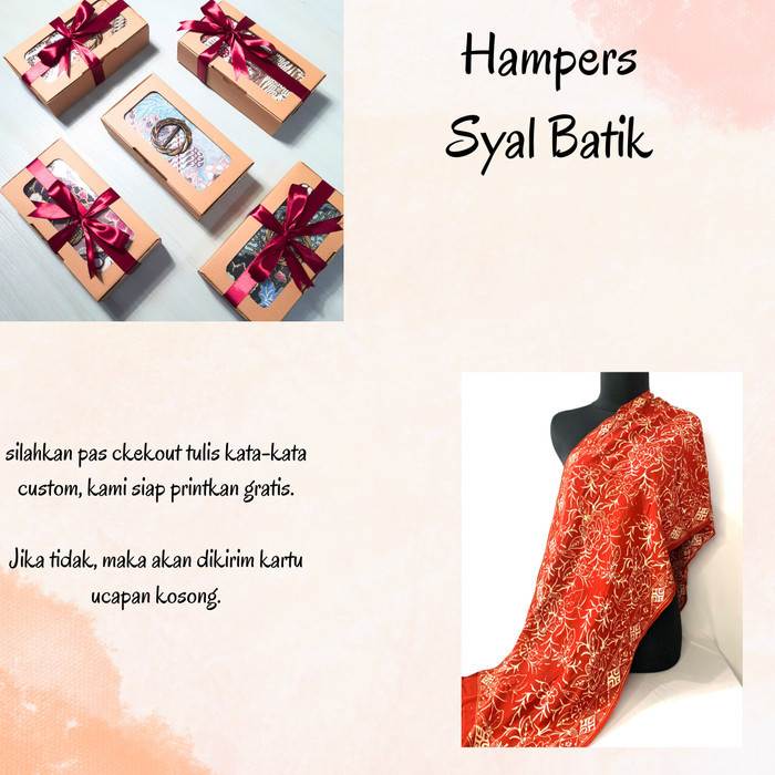 

Syal batik-Hampers Hadiah parcel lebaran/Souvenir kenang-kenagan - motif1