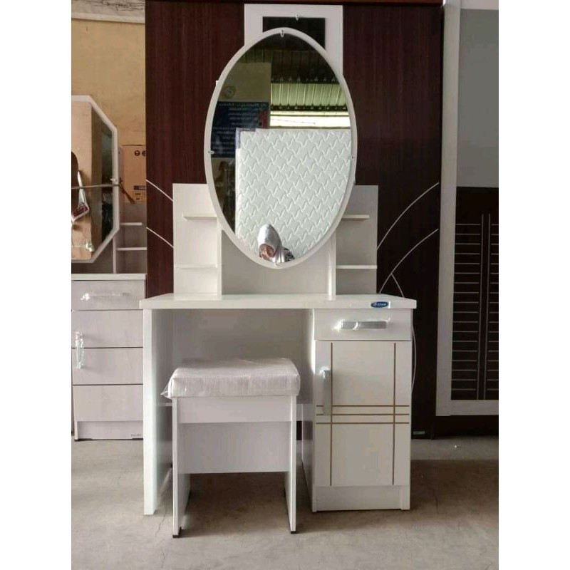 Meja Rias Sliding Putih Mebel Termurah Terlaris Cirebon Bandung Pemalang Pekalongan