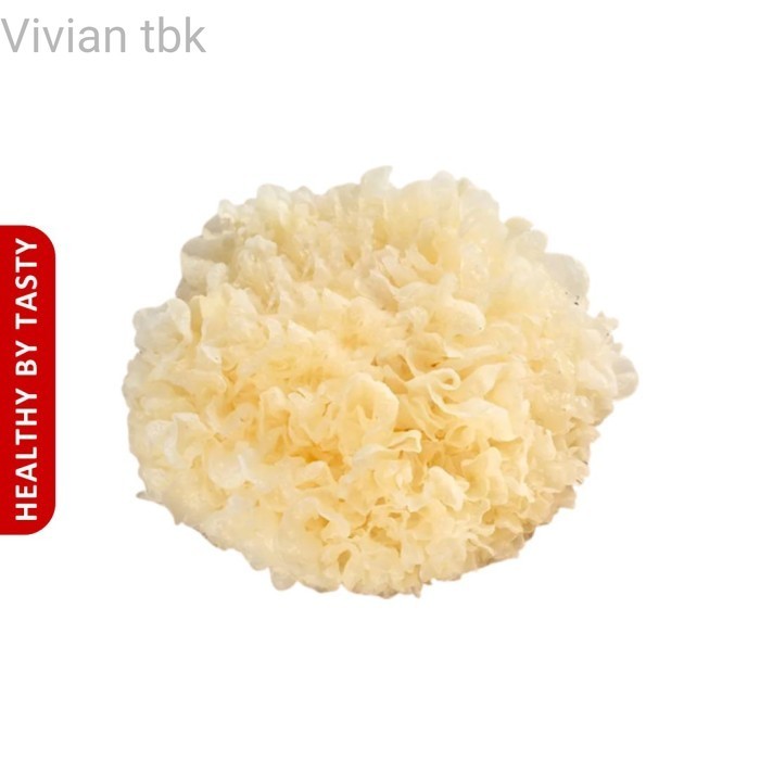 

vv Yin Er Yiner Jamur Putih Kering Bai Mu Er White Fungus 1 Buah 20g+