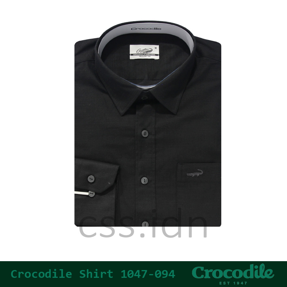 Kemeja Polos Pria Lengan Panjang Crocodile 1047-094