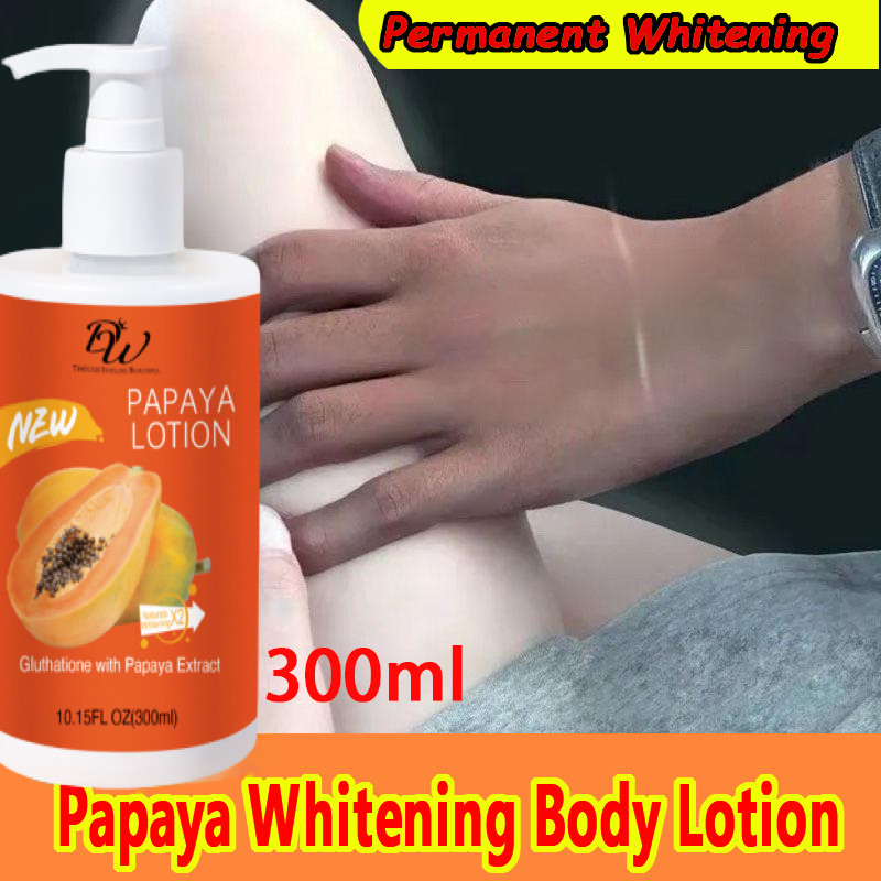 DW Papaya Lotion Pemutih Badan Brightening Lotion Body Whitening Losion Tubuh Wangi 100% Original Lo
