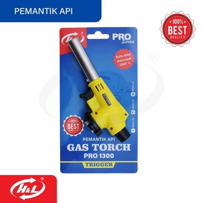 Pemantik Api HL-1300 Gas Torch Pro 1300°C Portable untuk Logam dan Aluminium