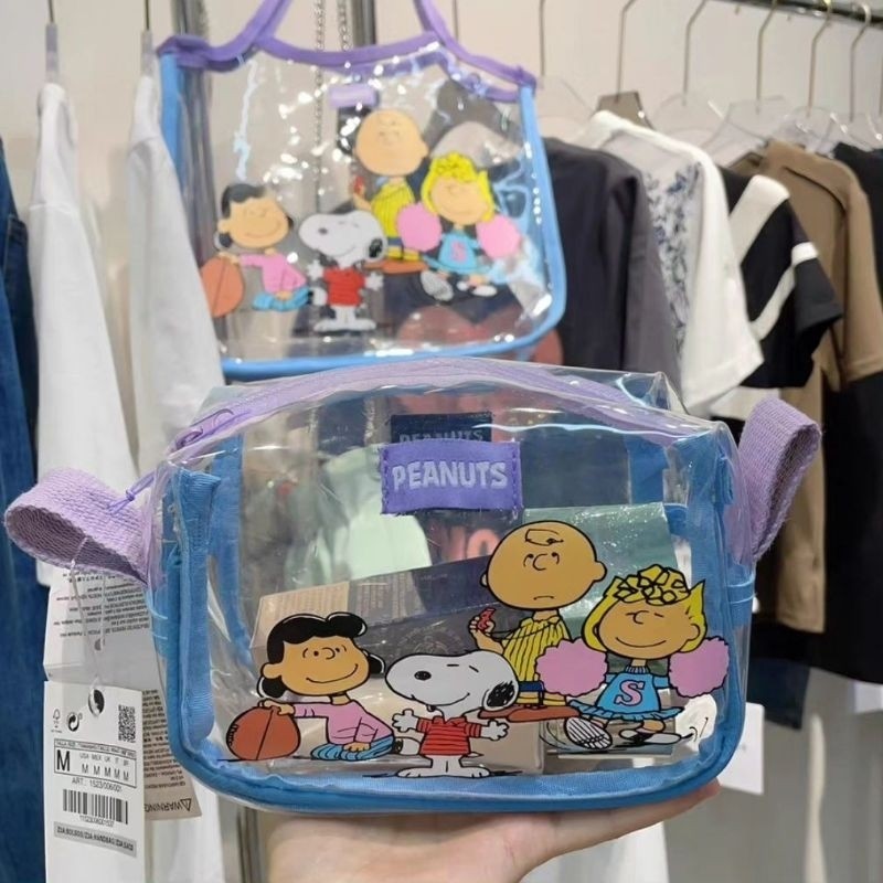 ZRA SNOOPY PEANUTS™ TOTE BAG / ZRA SNOOPY PEANUTS™ TOILETRY BAG