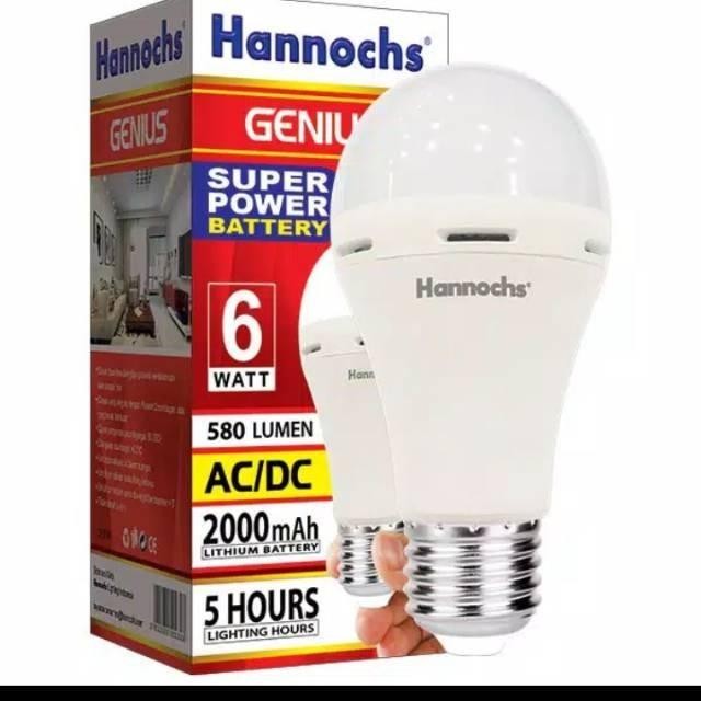 LAMPU HANNOCH LED EMERGENCY GENIUS [Original] BERGARANSI