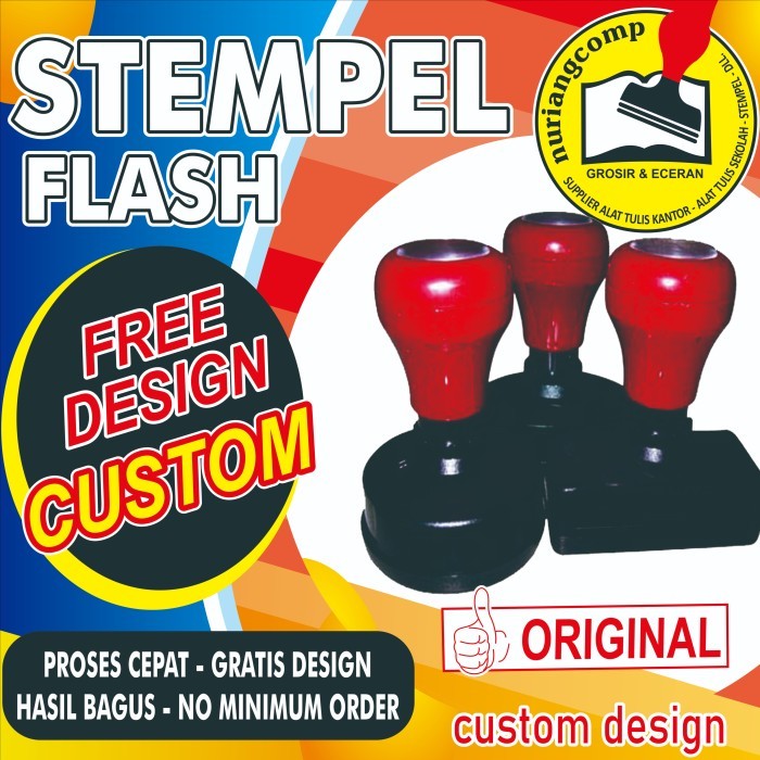 

stempel otomatis/flash tanpa bantalan. murah dan berkualitas JunDW