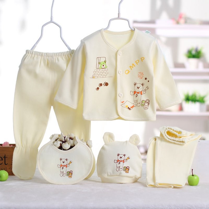 

Newborn Infant Baby Suits Boys Girls Clothes Sets Cute Cartoon Bear Baby Girls Boys Clothes Cotton Infant Clothing Sets 0-3M