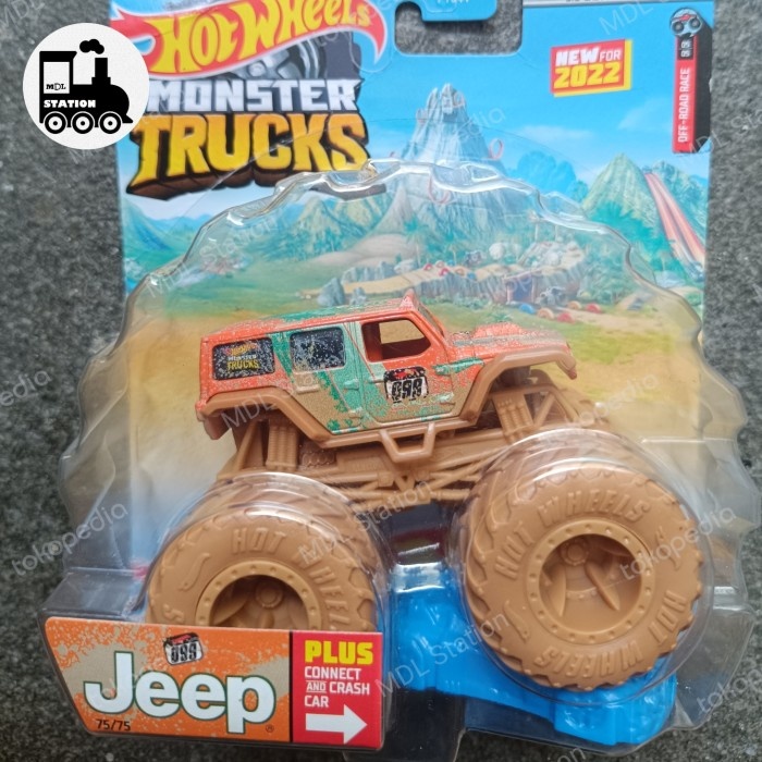 NO99 Hot Wheels Monster Trucks - 18 Jeep Wrangler Unlimited