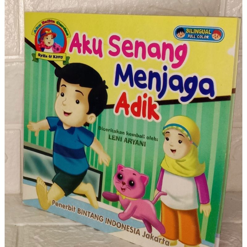 

buku cerita aku senang menjaga adik