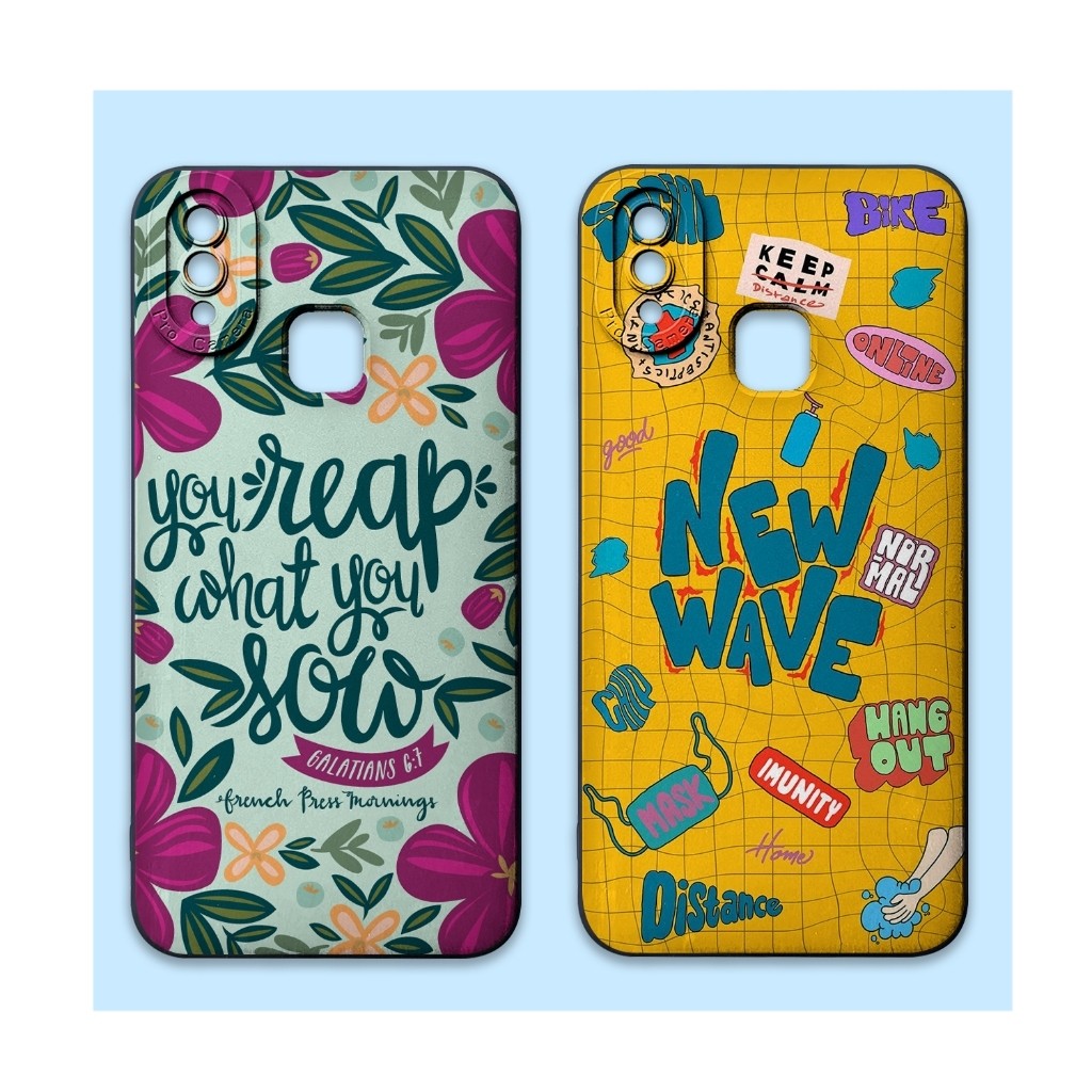 Casing Vivo Y91 Y93 Y95 Y91c Y1s Model Gambar Bunga Softcase Tpu Motif Tropica Pro Camera