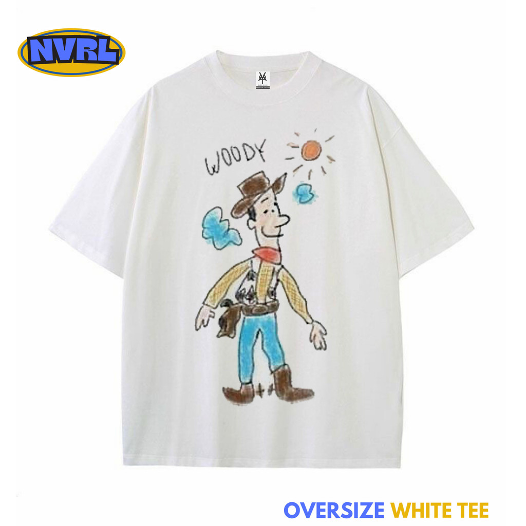 Kaos oversize toy story woody vintage tee