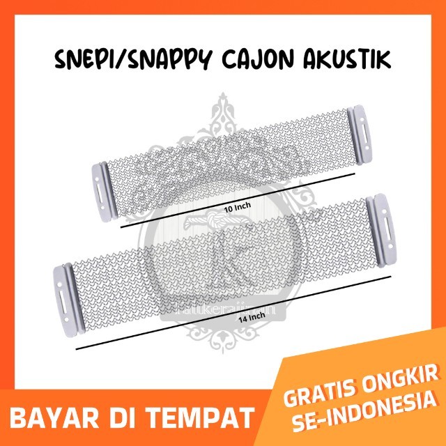 Snepi Snappy Senar Cajon Akustik Senar Drum Ukuran 10" 14" Inch