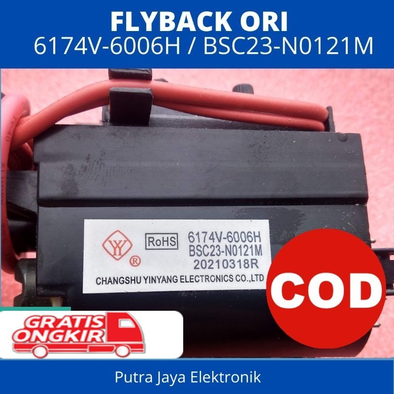 Flyback TV LG 6174V-6006H BSC23 N0121 Flyback  TV LG