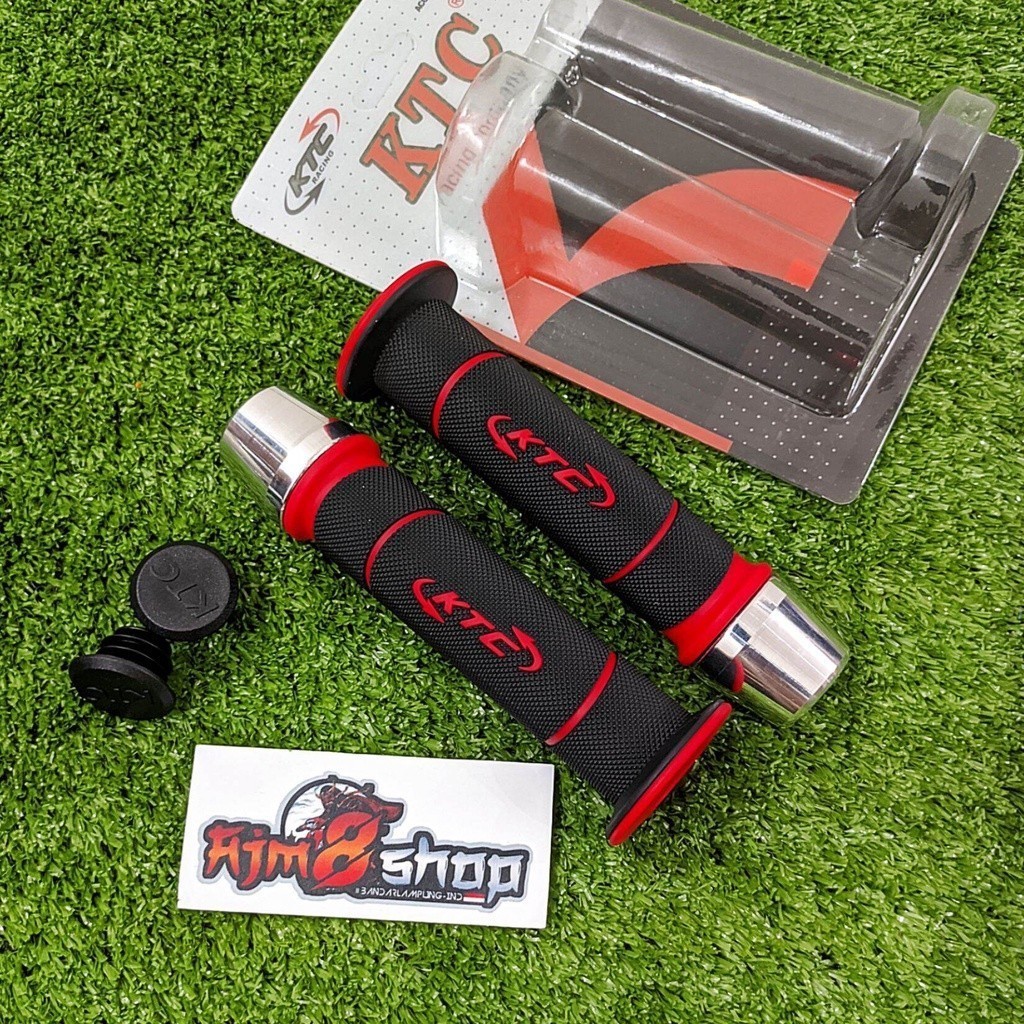Handgrip Handle Grip KTC Racing 100% Original Model HG55 + Jalu Stang Chrome Model Pcx Grip KTC ECLI
