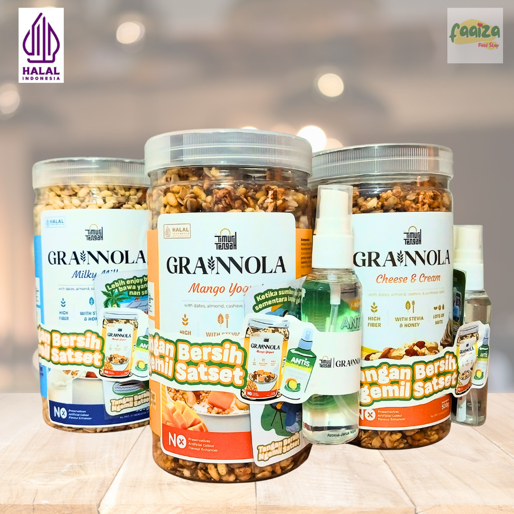 

Timur Tengah Grainnola 500gr Granola Mango, Milky Milk, Cheese & Cream