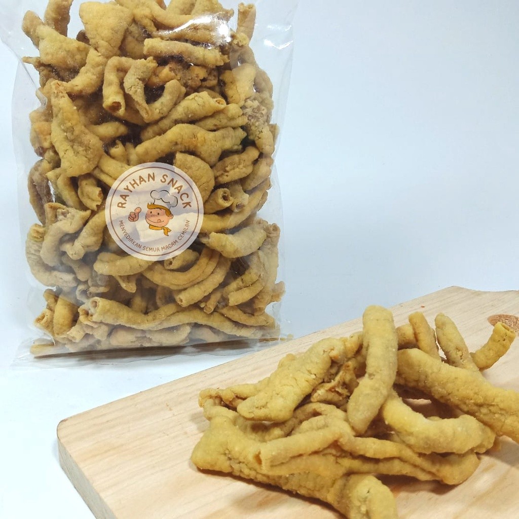 

Usus Crispy 100gr Keripik Usus Ayam Krispi Enak Gurih Renyah Kiloan
