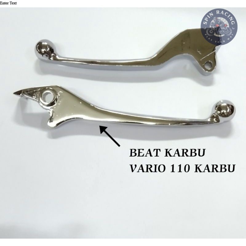 HANDLE REM BEAT CROME SET KIRI KANAN BEAT KARBU DAN VARIO 110 KARBU - Spin Racing