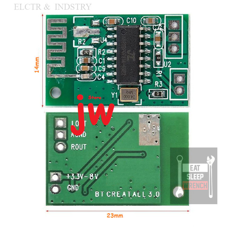 CA-6928 CA6928 CA 6928 Bluetooth Class-D Amplifier 3.3-8V 3W+3W DIY Transistor IC dan Mosfet
