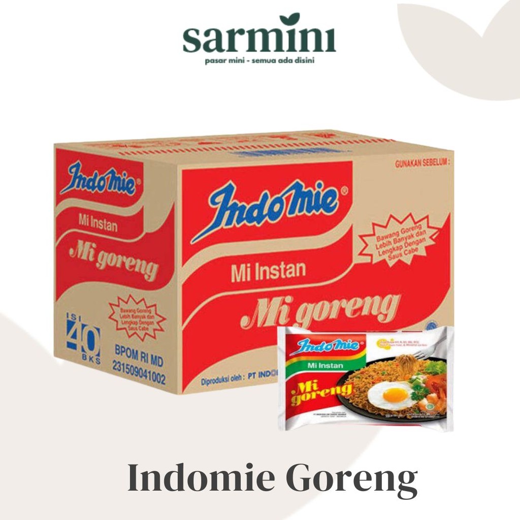 

Indomie Goreng 85gr 1 Dos Isi 40 pcs