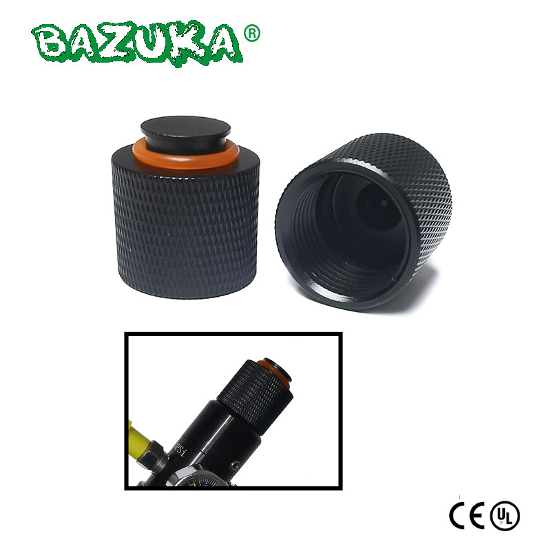Co2 Cylinder HPA Tank Regulator Valve Thread Protector Cover Alumium Black Aceessories Sodastream
