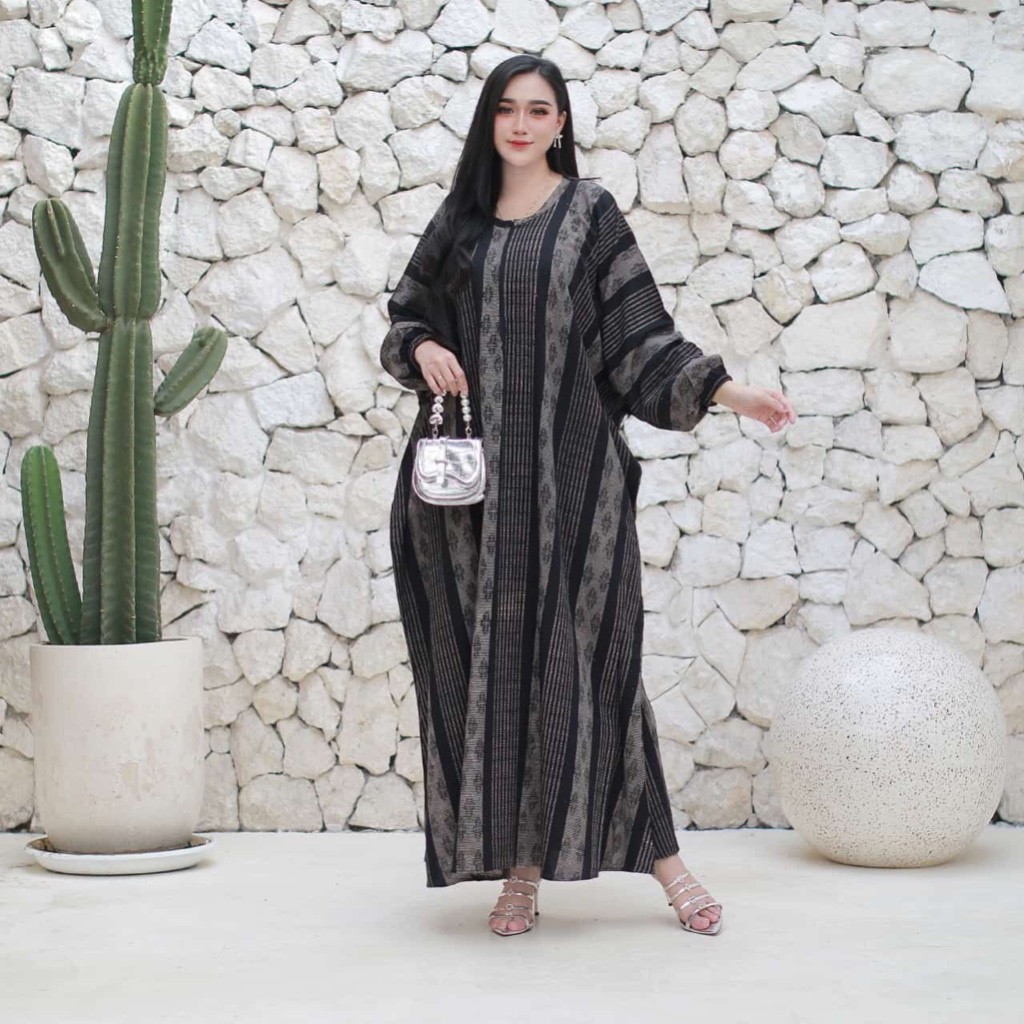 Soraya Kaftan Batik Kaftan Rayon Premium Busui Lengan Panjang Kaftan Jumbo Maksi Daster Kaftan