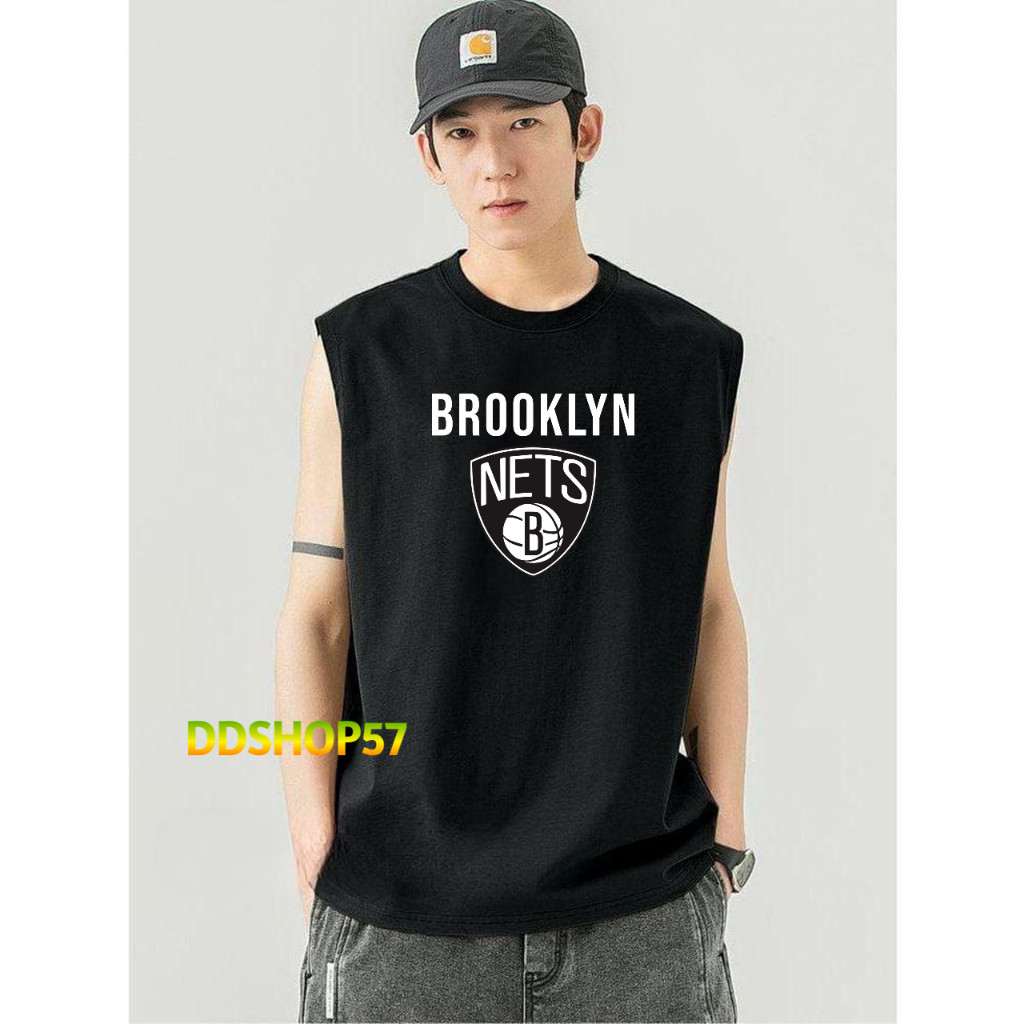Baju Singlet Pria Terbaru Brooklyn Nest Gym Santai Ukuran Jumbo Size M L XL XXL / Kaos Tanpa Lengan 