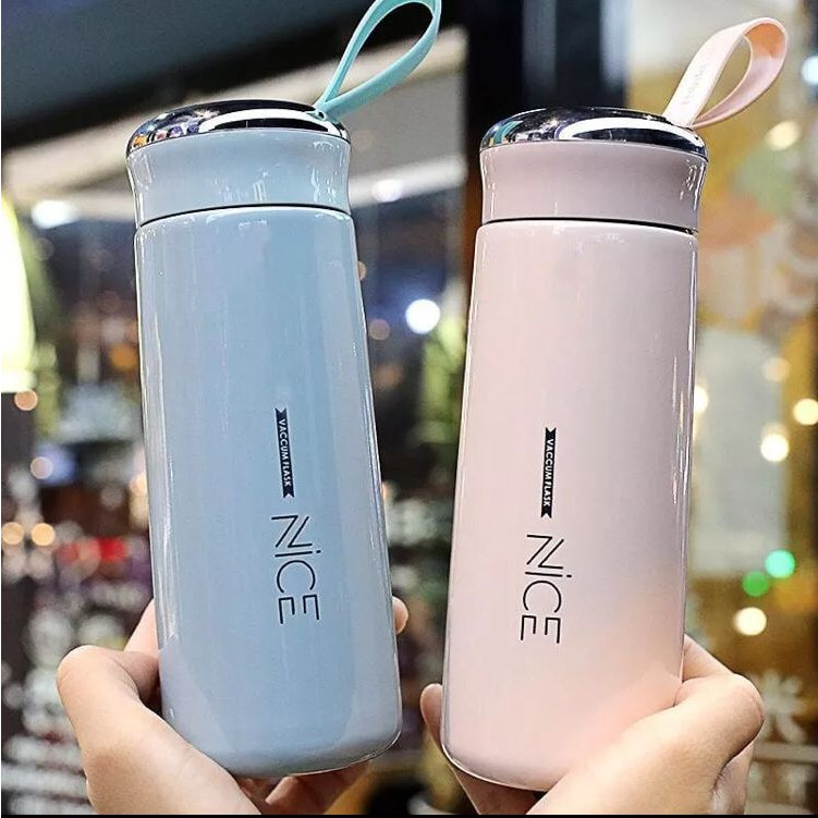 Botol Minum NICE 420ml Kaca Botol Souvenir Pernikahan Bottle Murah Botol Lucu Anak Botol Kecil Tumbl