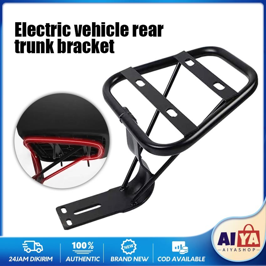Breket Bracket Box Belakang Sepeda Listrik Motor Besi Tebal Universal Dudukan Box Sepeda Listrik Bel