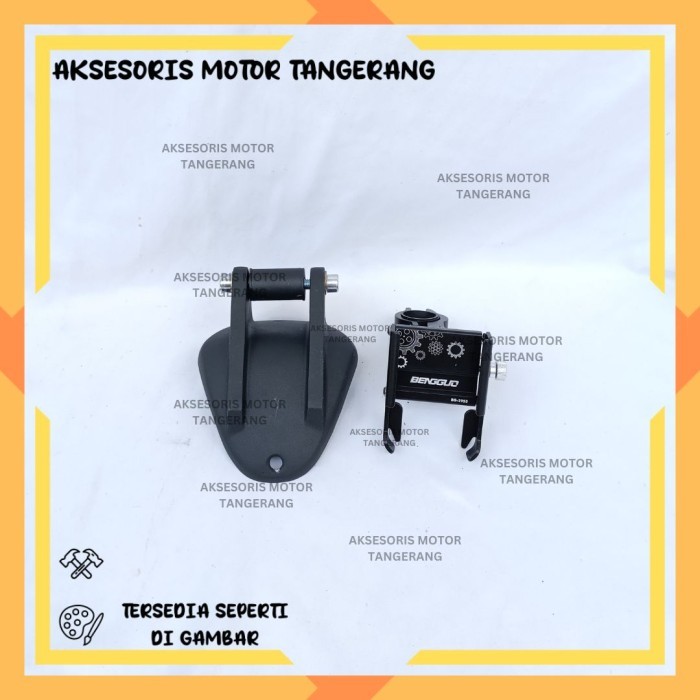 PAKET HOLDER GPS HP NMAX TURBO NMAX NEO S NMAX NEW 2024 PHONE HOLDER BG ALUMUNIUM STANG MOTOR BRAKET