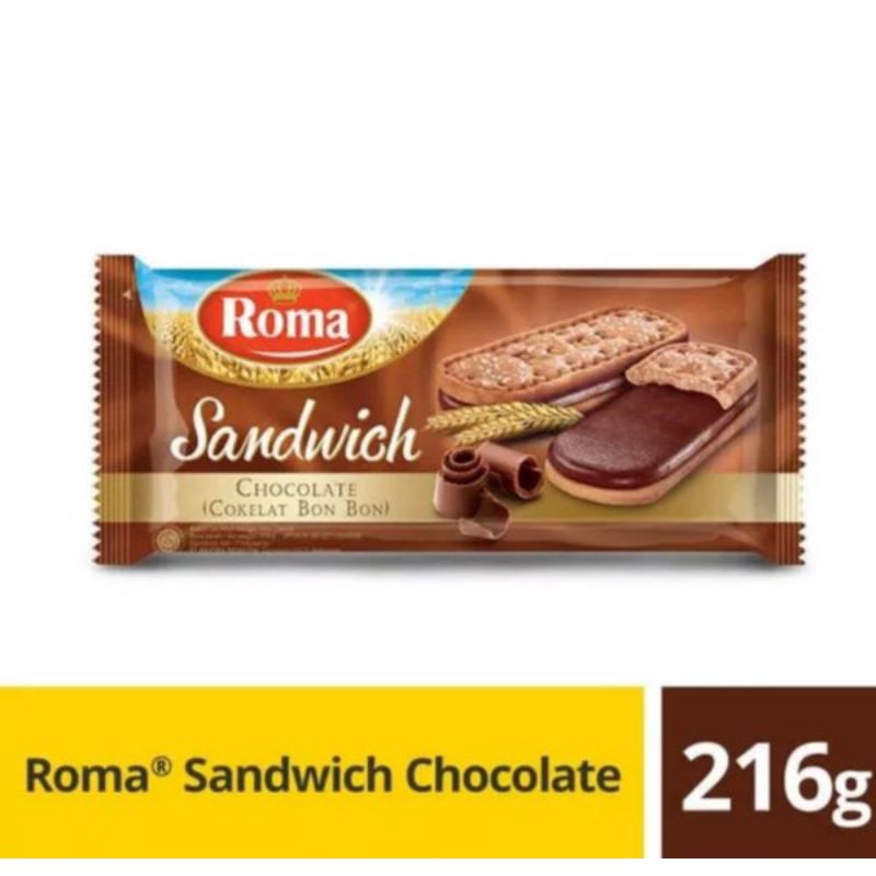 

Biskuit Cream Roma Sandwich 216 Gram