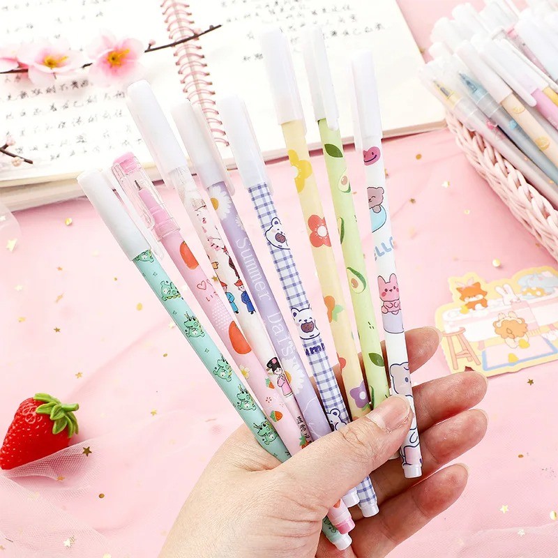 

Magic Pen Bolpoin Alat Tulis Pulpen 0.5mm Bisa Hapus Pena Gel Erasable Erase Motif Karakter Lucu Tinta Hitam
