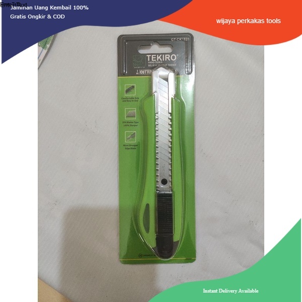 

TEKIRO PISAU CUTTER 18MM/CUTTER KNIFE 18MM/PISAU KATER
