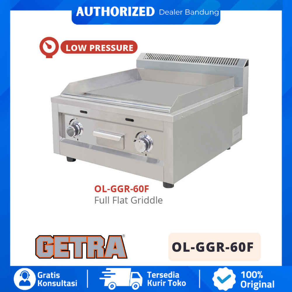 GETRA OL GGR 60F OL-GGR-60F GAS GRIDDLE FULL FLAT GRIDDLE STAINLESS