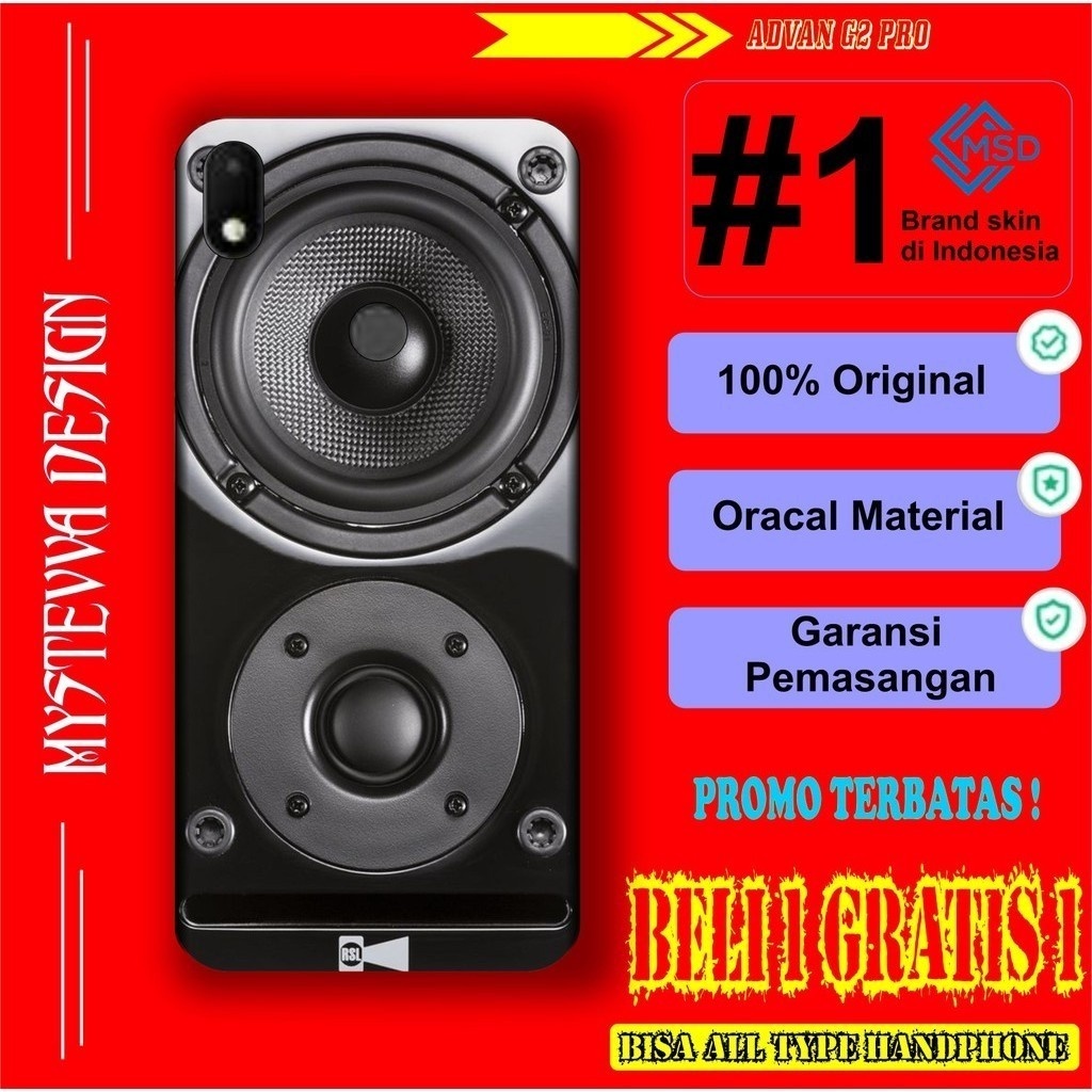 2PCS Garskin Case Casing Hp 2pcs Advan G2 Pro Motif