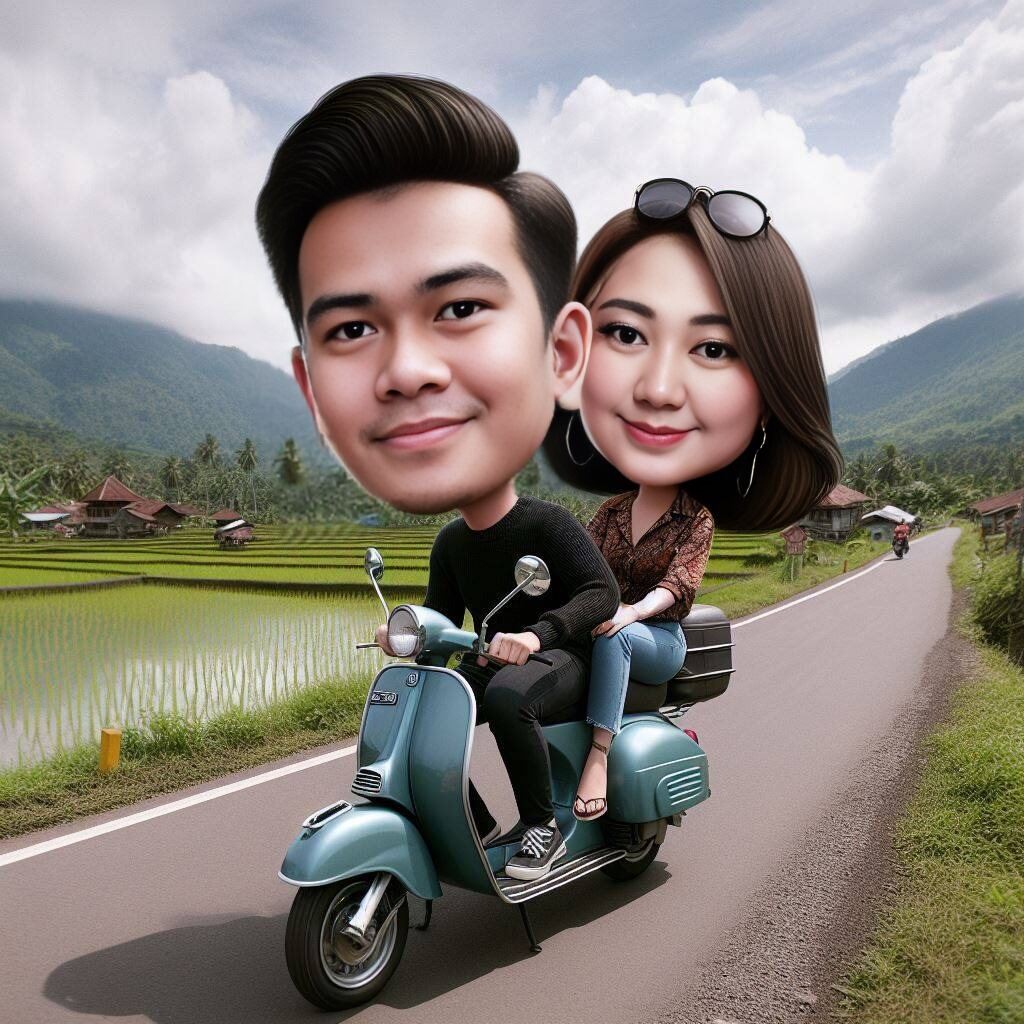 Karikatur Foto Karikatur Custom Hanya Digital