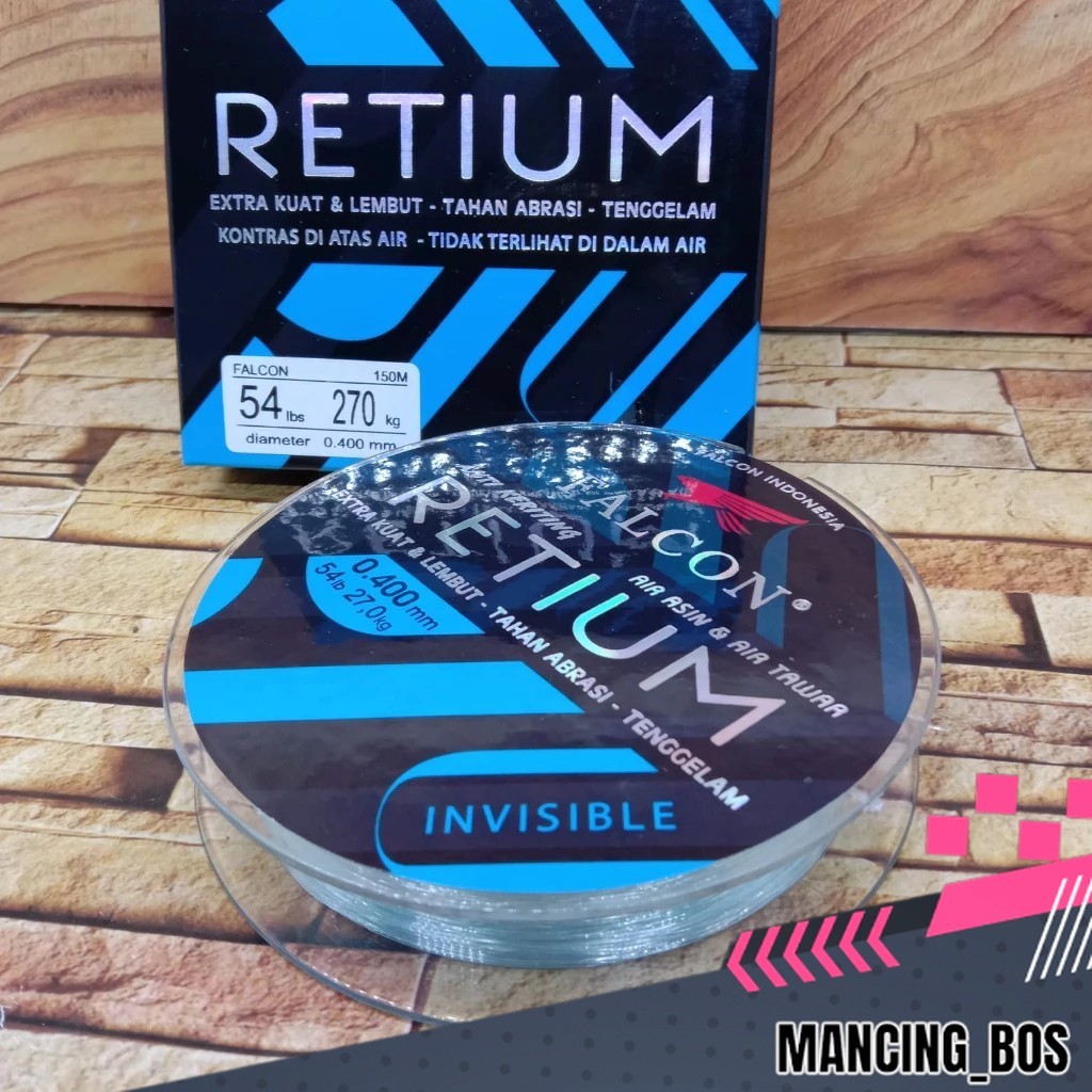 SENAR FALCON RETIUM 150 METER SENAR PANCING NILON GALATAMA GALAPUNG