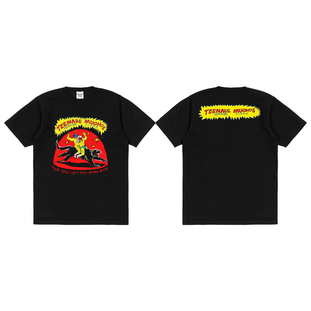 Rockermusic T-shirt Band Teenage Death Star x Muchoskaos vintage reggae tshirt baju kaos pria cotton