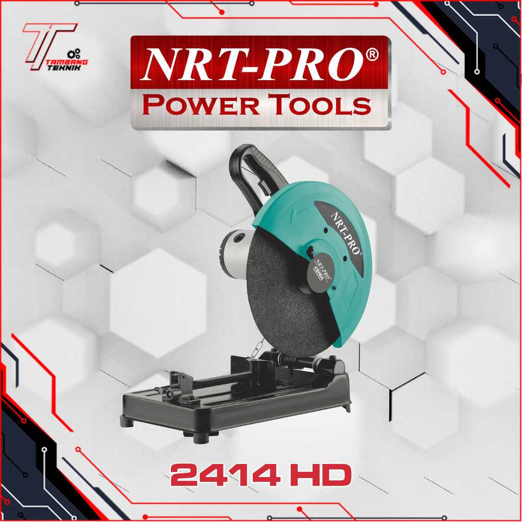 CUT OFF / MESIN POTONG BESI 14"+ BATU POTONG 2414 HD NRT-PRO