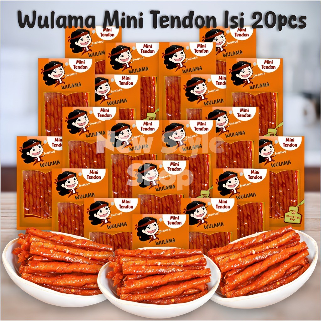 

[ HALAL ] Wulama Mini Tendon Isi 20 pcs x 25gr | Cemilan Snack Latiao Halal | Latiao Halal