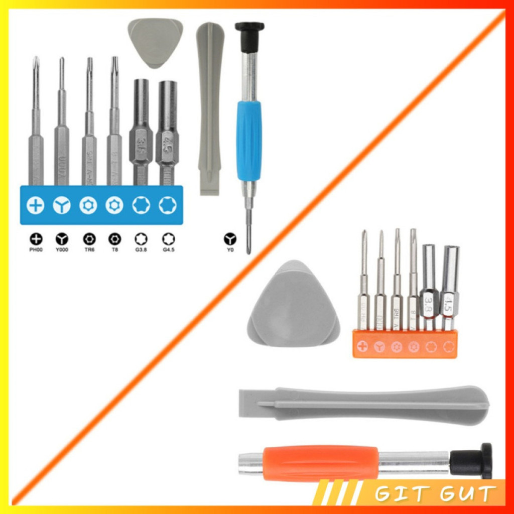 Set Obeng Tool Kit Screwdriver Torx T6 T8 Y Triwing 3.8 4.5 mm Console