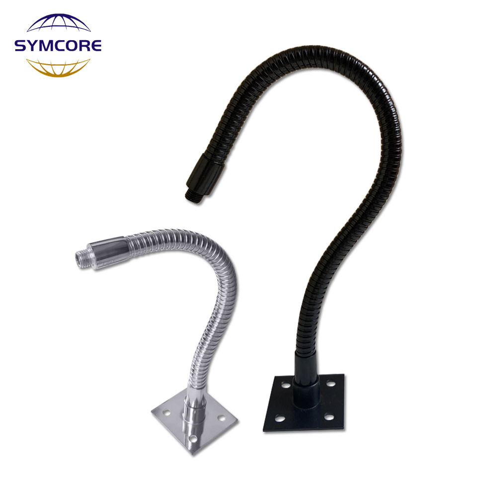 Dia 6/8/10/12/16mm LED Gooseneck M8/M10 screw thread Table Lamp Flexible Holder with Bracket Holder 