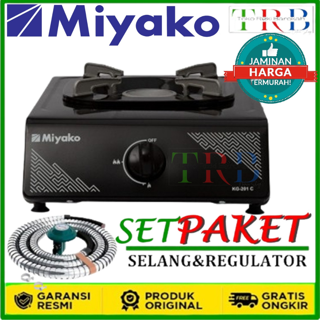 [BISA COD] KOMPOR GAS 1 TUNGKU MIYAKO KG 201 C / KOMPOR 1 TUNGKU / KOMPOR SATU TUNGKU / KOMPOR MURAH