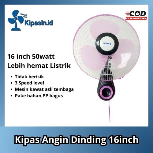 Kipas Angin 16 INCH/Kipas Angin Dinding/Kipas Angin YASAKA 1610