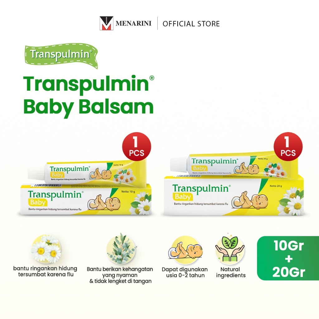Transpulmin Baby Balsam 20gr + Transpulmin Baby Balsam 10gr