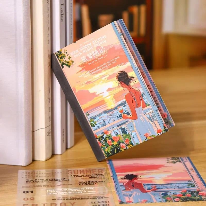 

1pack/2pack Collage Materials Stationery PET Sticker Book Handbook Diy Traveling Dreams Series Decorative 20pcs/pack 140*90mm