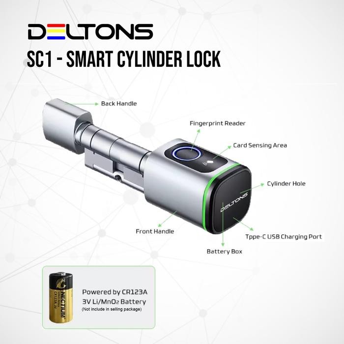 

Promo Smart Cylinder Lock Deltons SC1 Tuya TTLock APP Door Lock - Black, TTLOCK Terlaris