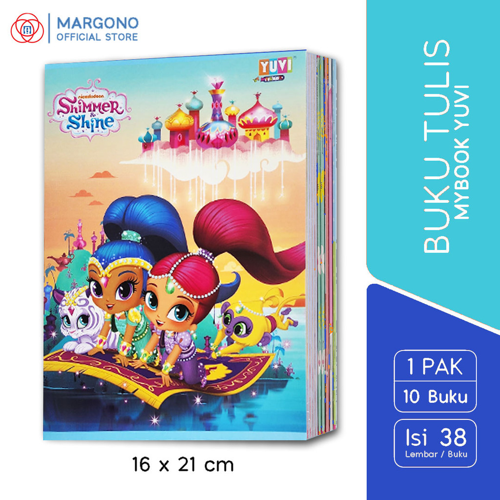 

My Book Yuvi Buku Tulis Shimmer & Shine 38 Lembar - 10 Buku