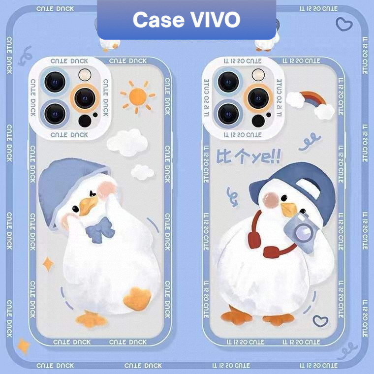 Case Vivo Cute Duck Vivo Y17 Y12 Y20 Y12i Y35 Y22 Y11 Y15 Y12s Y15s Y36 Y16 Protective