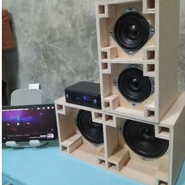 Paket Miniatur Sound System Bluetooth Full Set