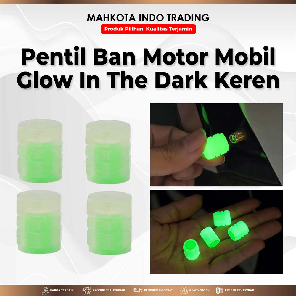 Tutup Pentil Ban Glow In The Dark
